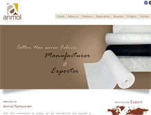 Tablet Screenshot of cottonnonwoven.com
